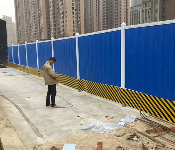新华工地围挡安装施工